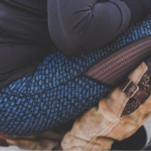 lululemon athletica Navy Geometric Leggings